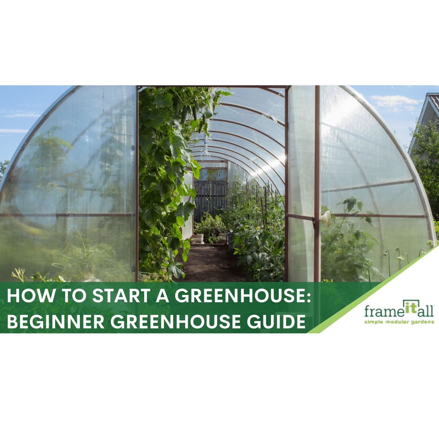 How to start a greenhouse beginner greenhouse guide Frame It All