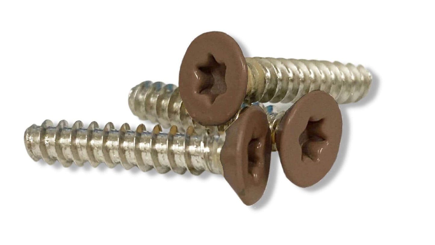 360 Cap Composite Pickets Fence Frame It All Walnut 4x20mm Screws 100PK
