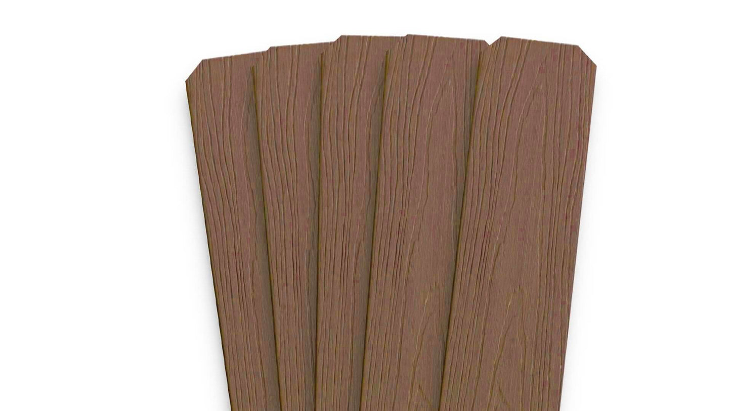 360 Cap Composite Pickets Fence Frame It All Walnut Dogear Picket 5PK