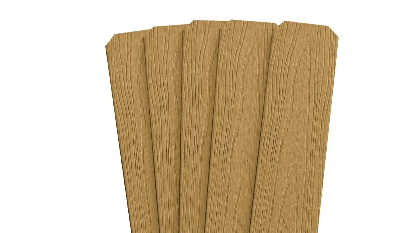 360 Cap Composite Pickets (Request a Sample) Fence Frame It All Red Cedar Dogear Picket 5PK - 6ft