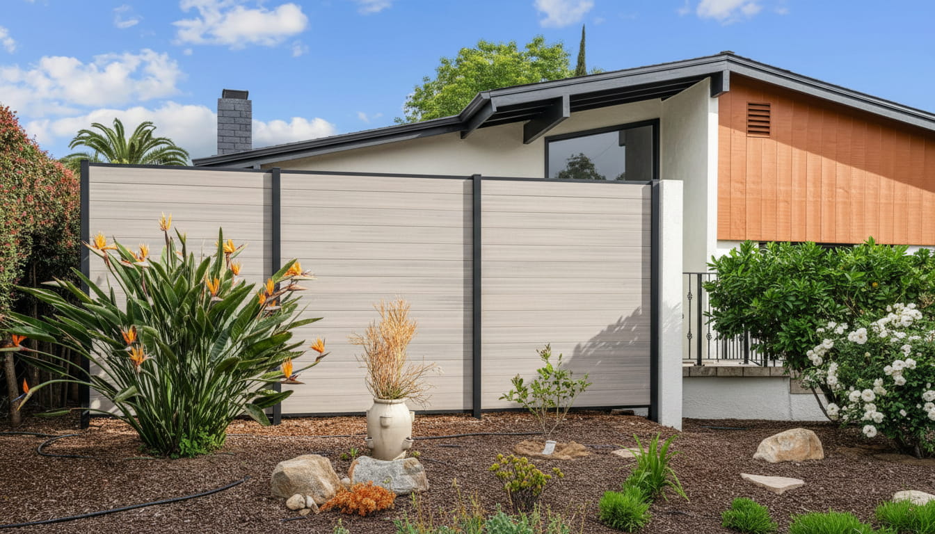 Composite Privacy Fence | Valla Horizontal Fence System | Frame It All