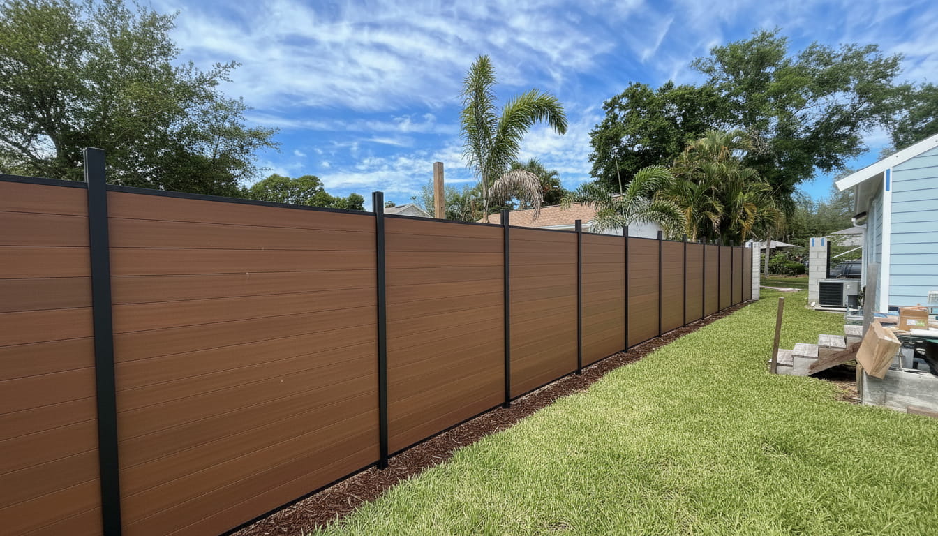 Composite Privacy Fence | Valla Horizontal Fence System | Frame It All