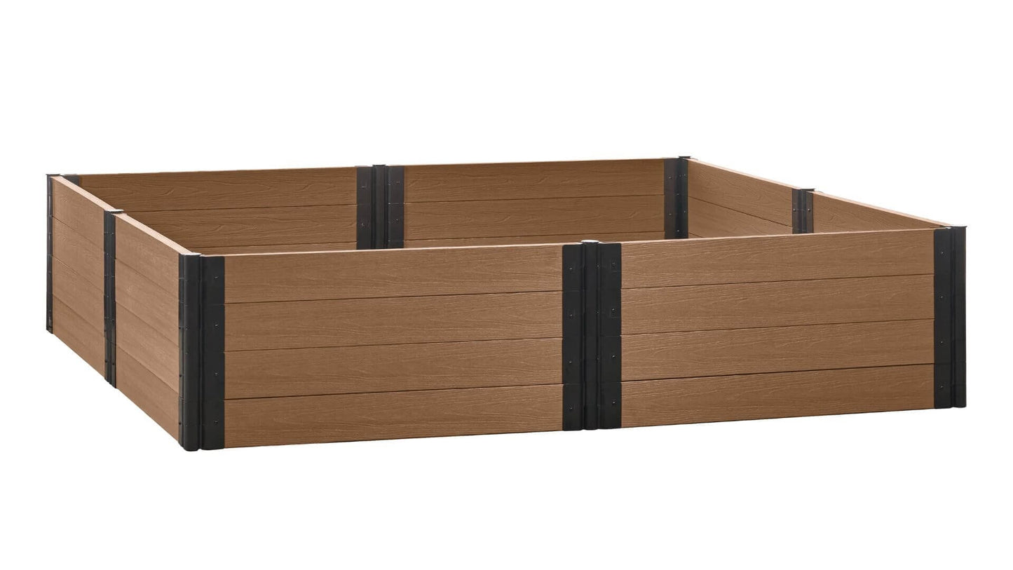Cap Composite 8' x 8' Raised Garden Bed - GardenBLOX Raised Garden Beds Frame It All Hickory 22"