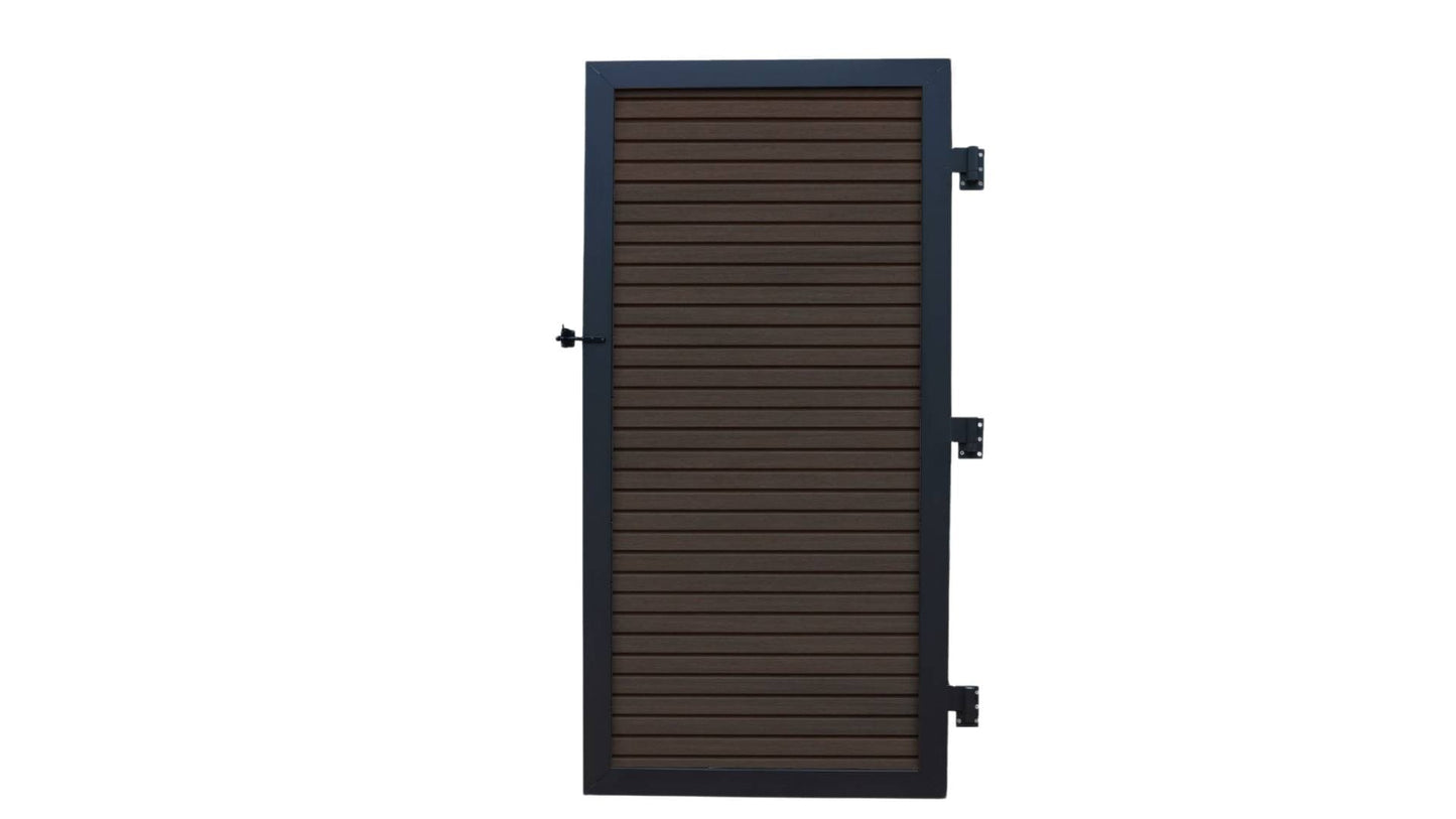 Riviera Cap Composite Privacy Fence Fence Frame It All Mahogany Horizontal Gate