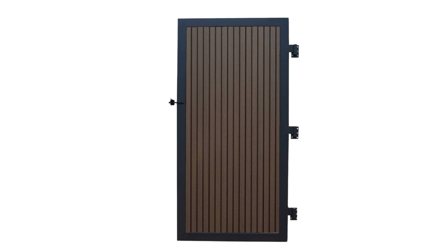Riviera Cap Composite Privacy Fence Fence Frame It All Mahogany Vertical Gate