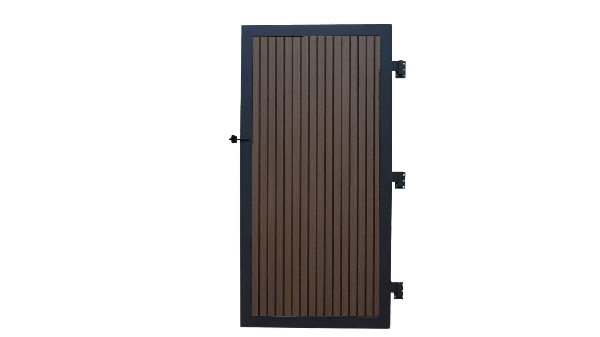 Riviera Cap Composite Privacy Fence Fence Frame It All Mahogany Vertical Gate