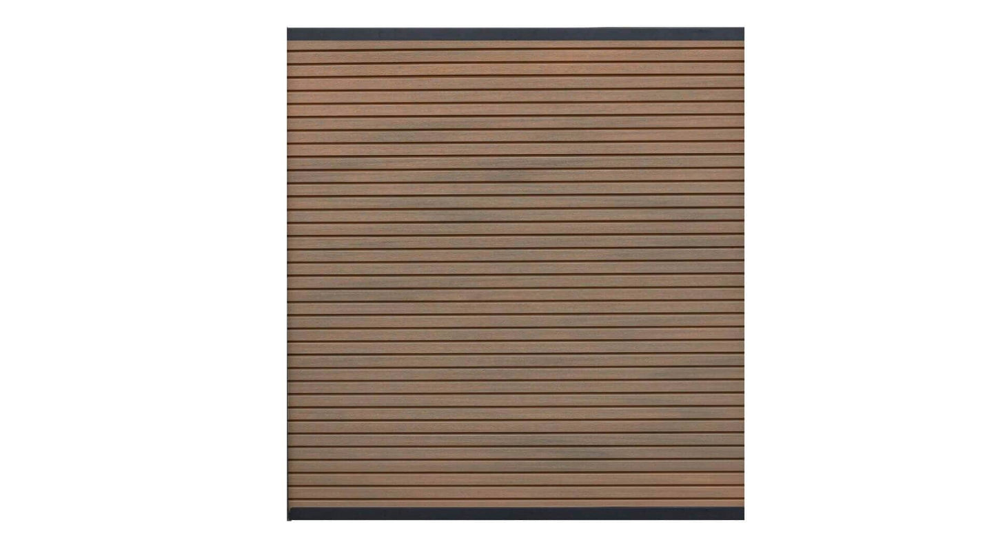 Riviera Cap Composite Privacy Fence Fence Frame It All Walnut 12PK