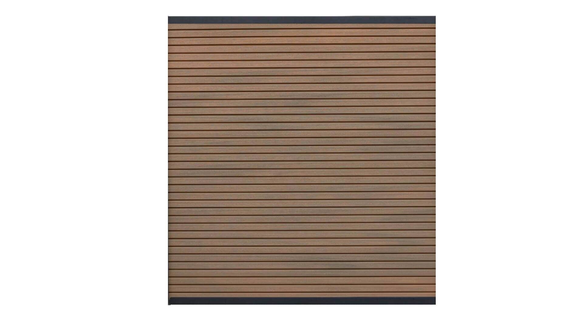 Riviera Cap Composite Privacy Fence Fence Frame It All Walnut 12PK
