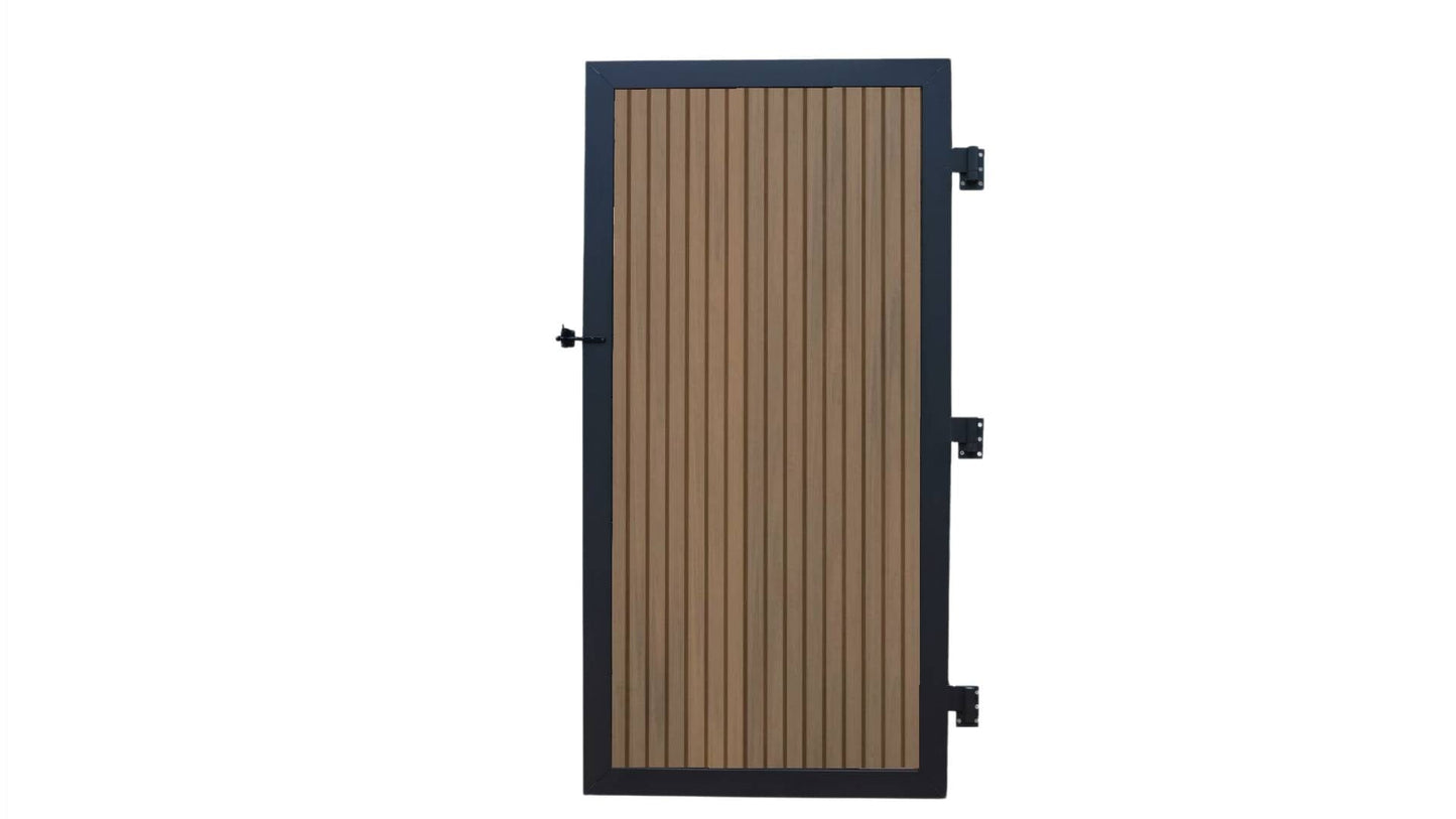 Riviera Cap Composite Privacy Fence Fence Frame It All Walnut Vertical Gate