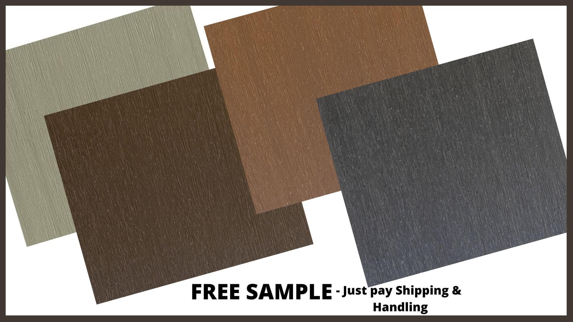 Valla Privacy Fence Board Samples (4-Pack) Frame It All