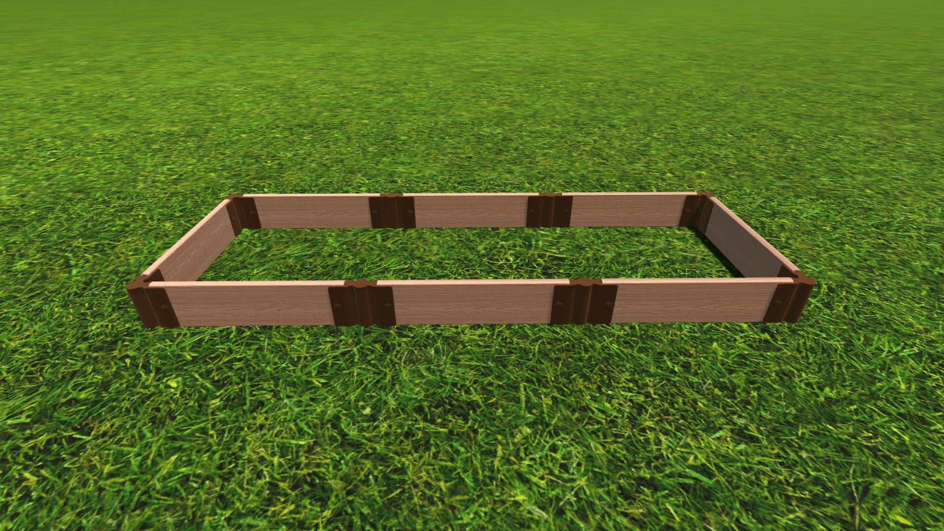 2' x 6' Raised Garden Bed Raised Bed Planters Frame It All Classic Sienna 1'' 1 = 5.5"