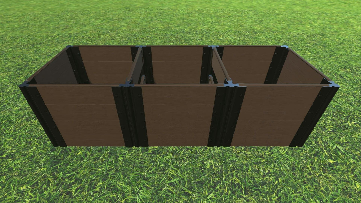 2’ x 6’ Uptown Brown Raised Garden Bed Planters Raised Garden Beds Frame It All 4 = 22"