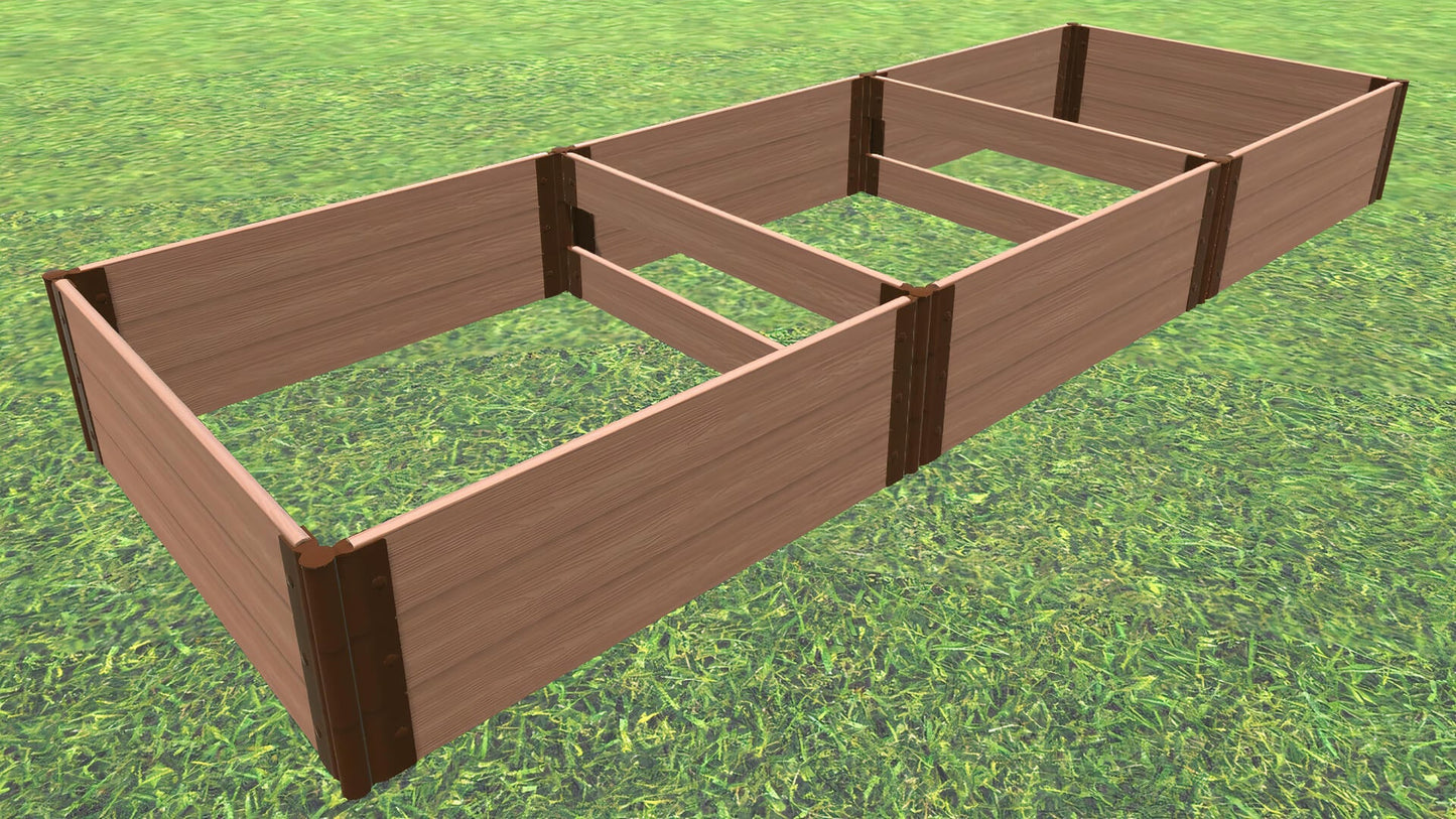 4' x 12' Raised Garden Bed Raised Garden Beds Frame It All Classic Sienna 1" 3 = 16.5"