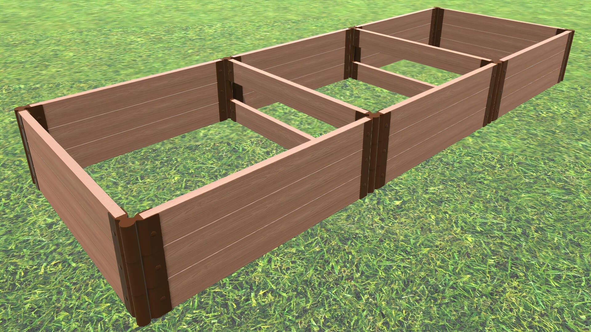 4' x 12' Raised Garden Bed Raised Garden Beds Frame It All Classic Sienna 2" 3 = 16.5"