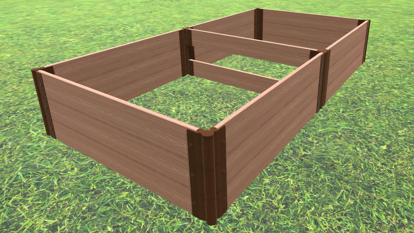 4' x 8' Raised Garden Bed Raised Garden Beds Frame It All Classic Sienna 1'' 3 = 16.5"