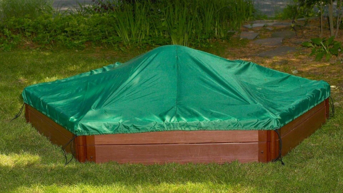 7' x 8' Composite Hexagon Sandbox - 2 Inch Profile Sandboxes Frame It All 