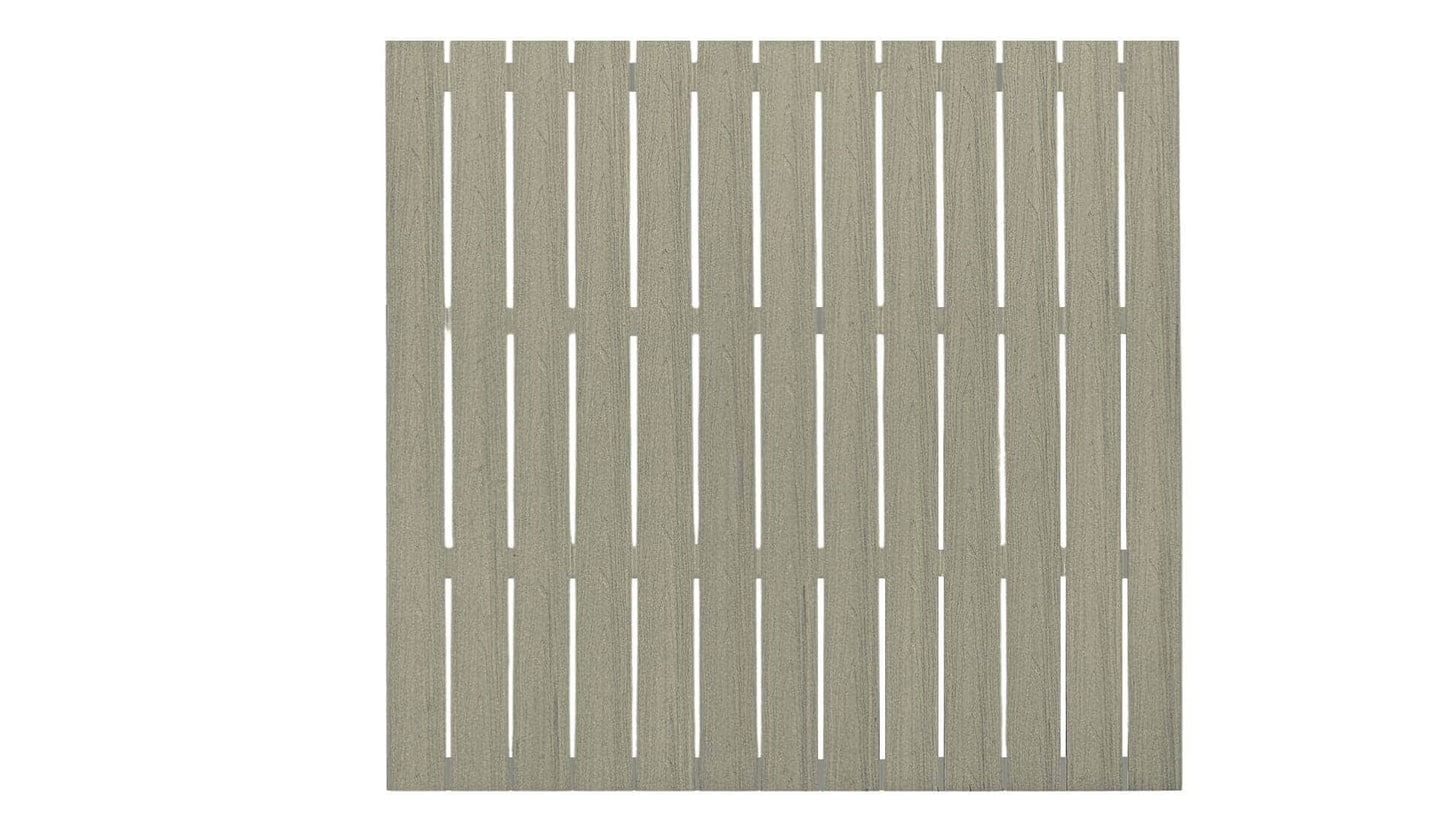 Cap Composite Pre-Assembled Fence Panels Parts Frame It All Driftwood Flat Top Picket Panel