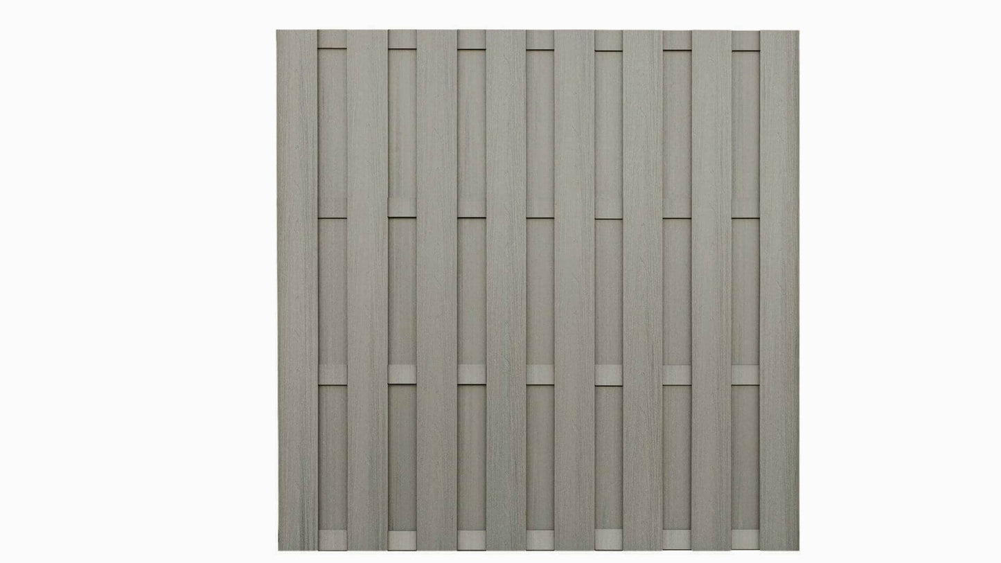 Cap Composite Pre-Assembled Fence Panels Parts Frame It All Driftwood Flat Top Shadow box Panel