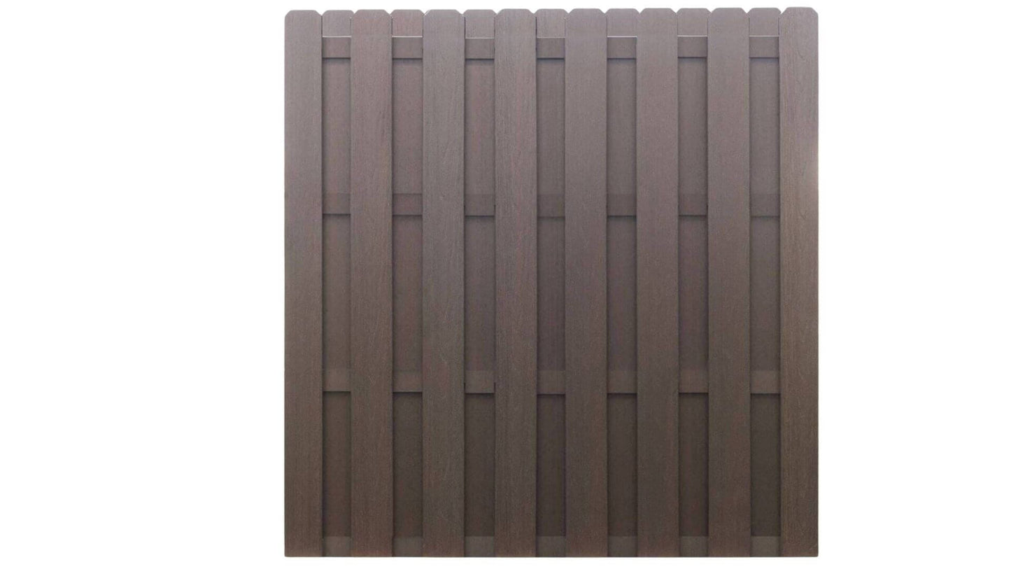 Cap Composite Pre-Assembled Fence Panels Parts Frame It All Mahogany Dogear Shadow box Panel