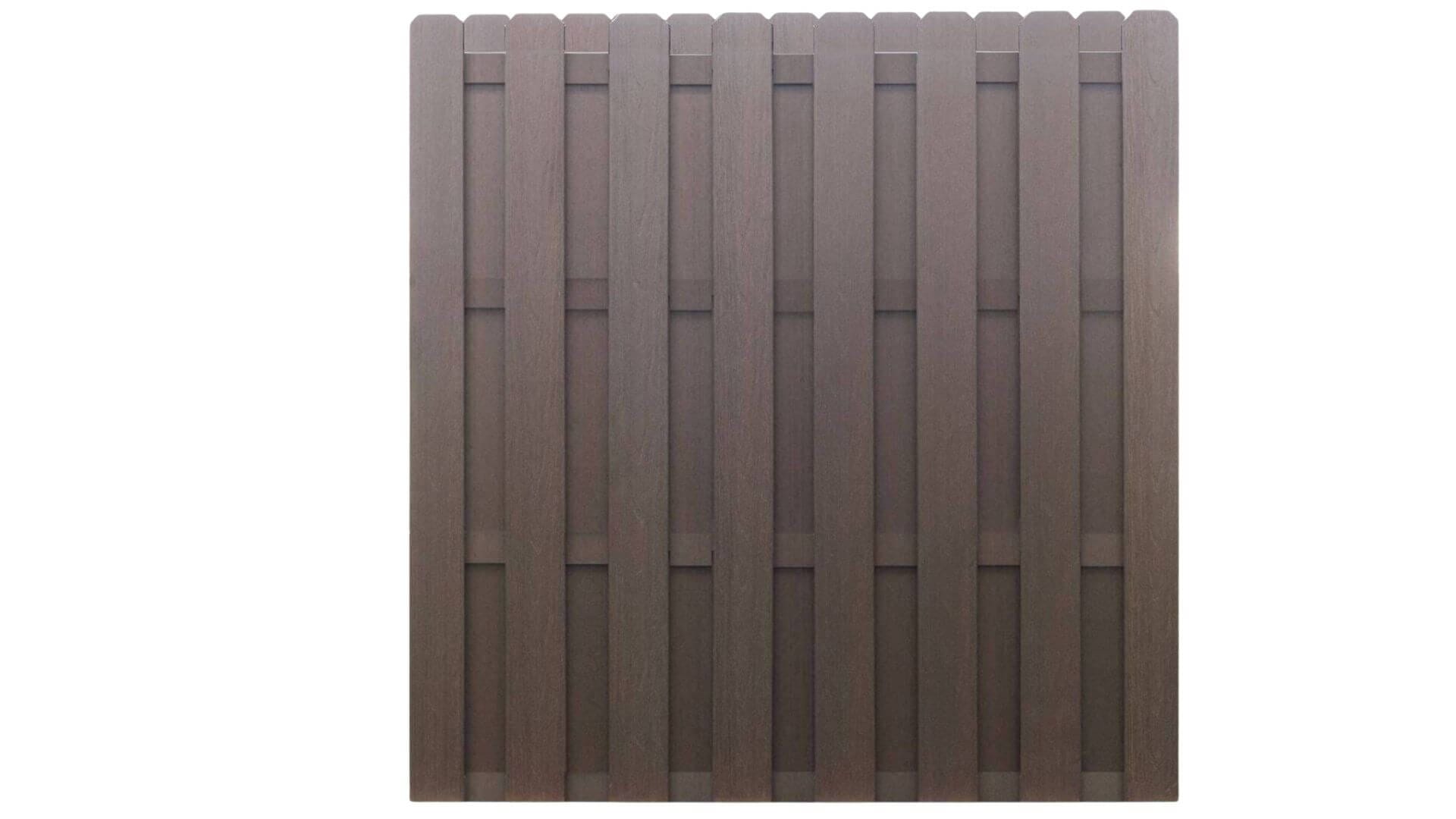 Cap Composite Pre-Assembled Fence Panels Parts Frame It All Mahogany Dogear Shadow box Panel