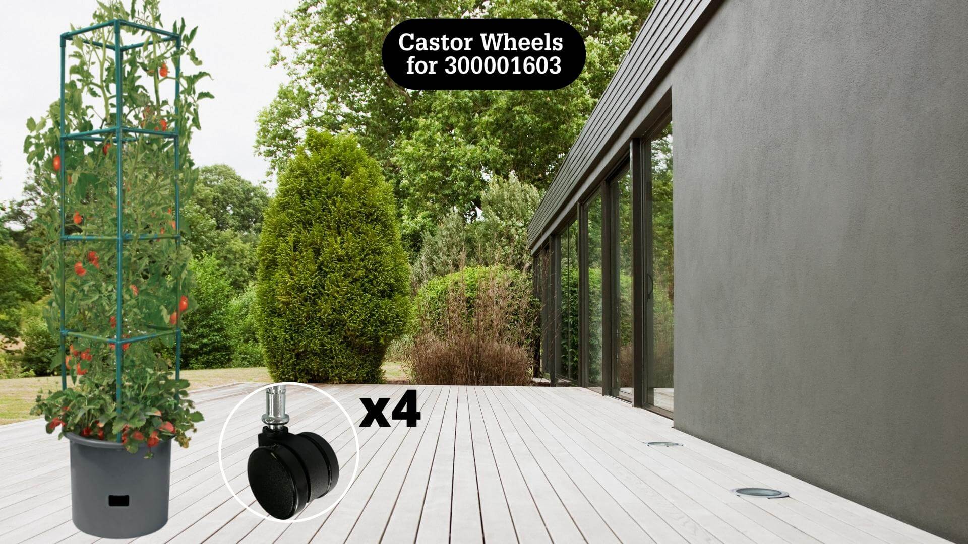 Castor Wheel for Patio Planters Patio Planters Frame It All