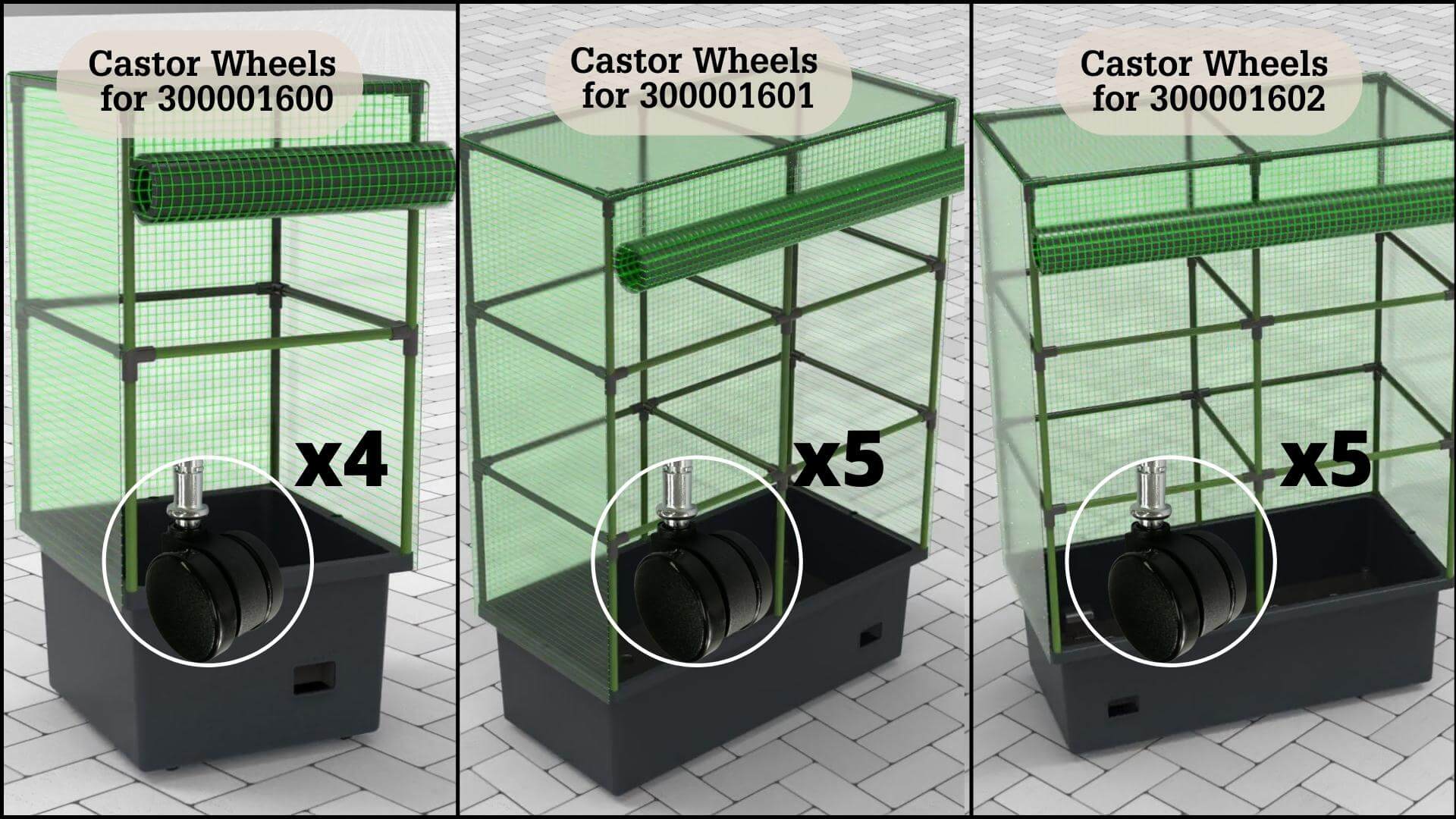 Castor Wheel for Patio Planters Patio Planters Frame It All 