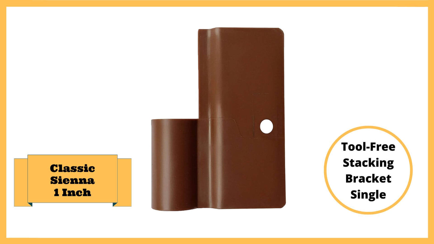 Classic Sienna 1" Profile Components Parts Frame It All Stacking Bracket (single)