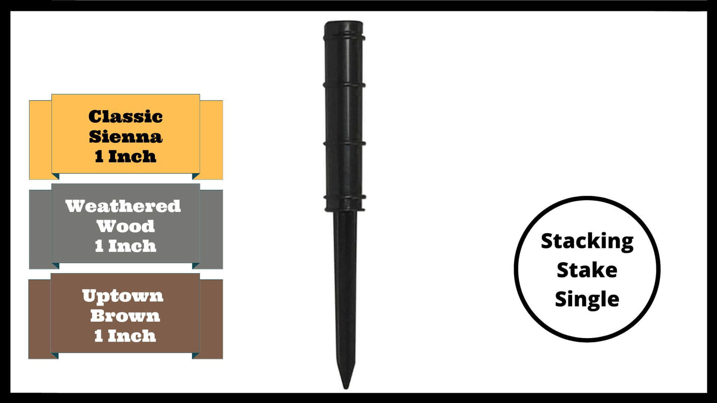 Classic Sienna 1" Profile Components Parts Frame It All Stacking Stake (single)