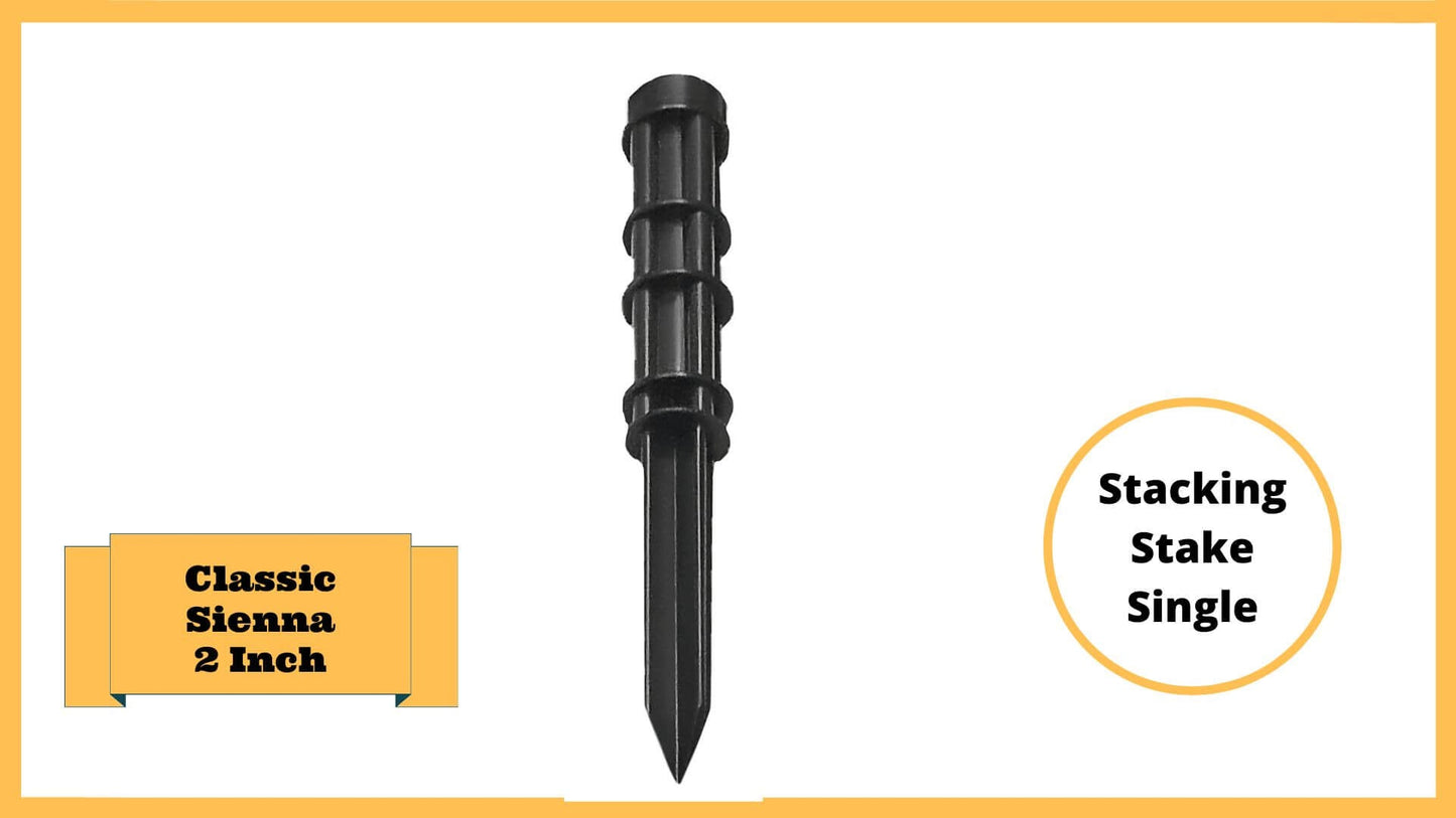 Classic Sienna 2" Profile Components Parts Frame It All Stacking Stake (single)