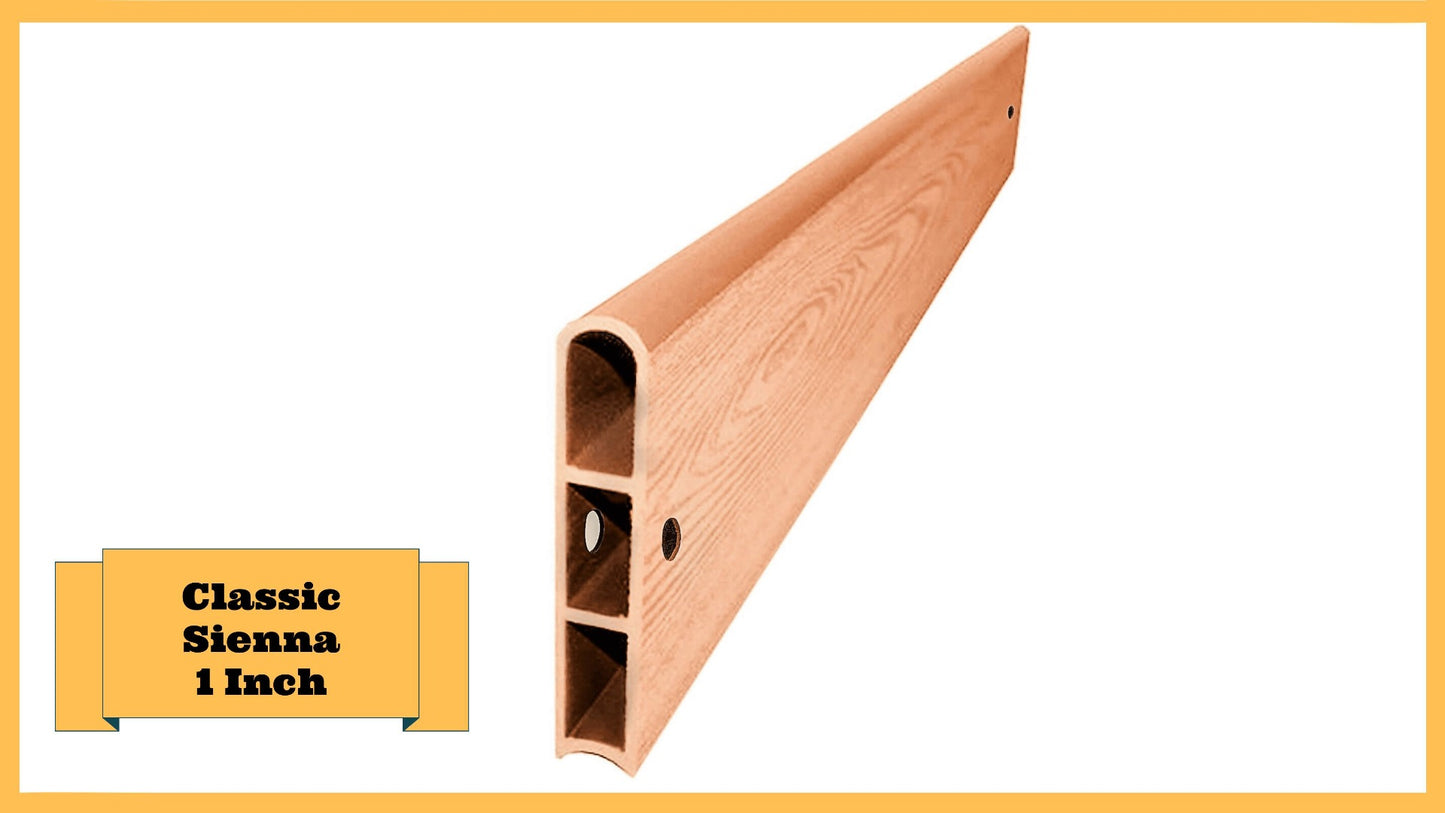 Classic Sienna 4' Snap-Lock Ready 1" Profile Straight Board Parts Frame It All Classic Sienna Straight 1 Inch Width x 4 Foot Length