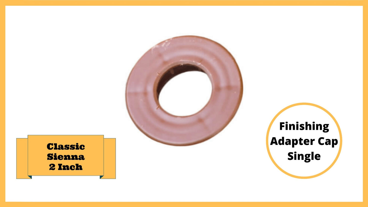 Classic Sienna Tool-Free Snap-Lock Raised Garden Bed Finishing Adapter Cap – 2” Replacement (Single-Brown) Parts Frame It All