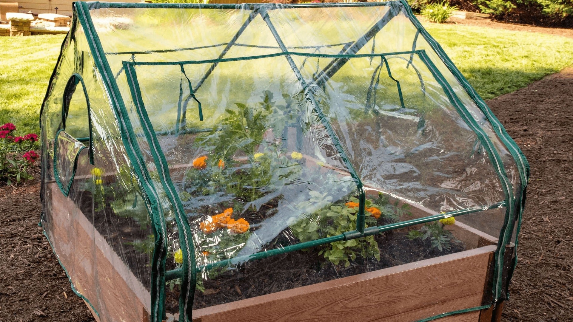 Extendable Cold Frame 'Greenhouse' - 4'x4' Accessories Frame It All 