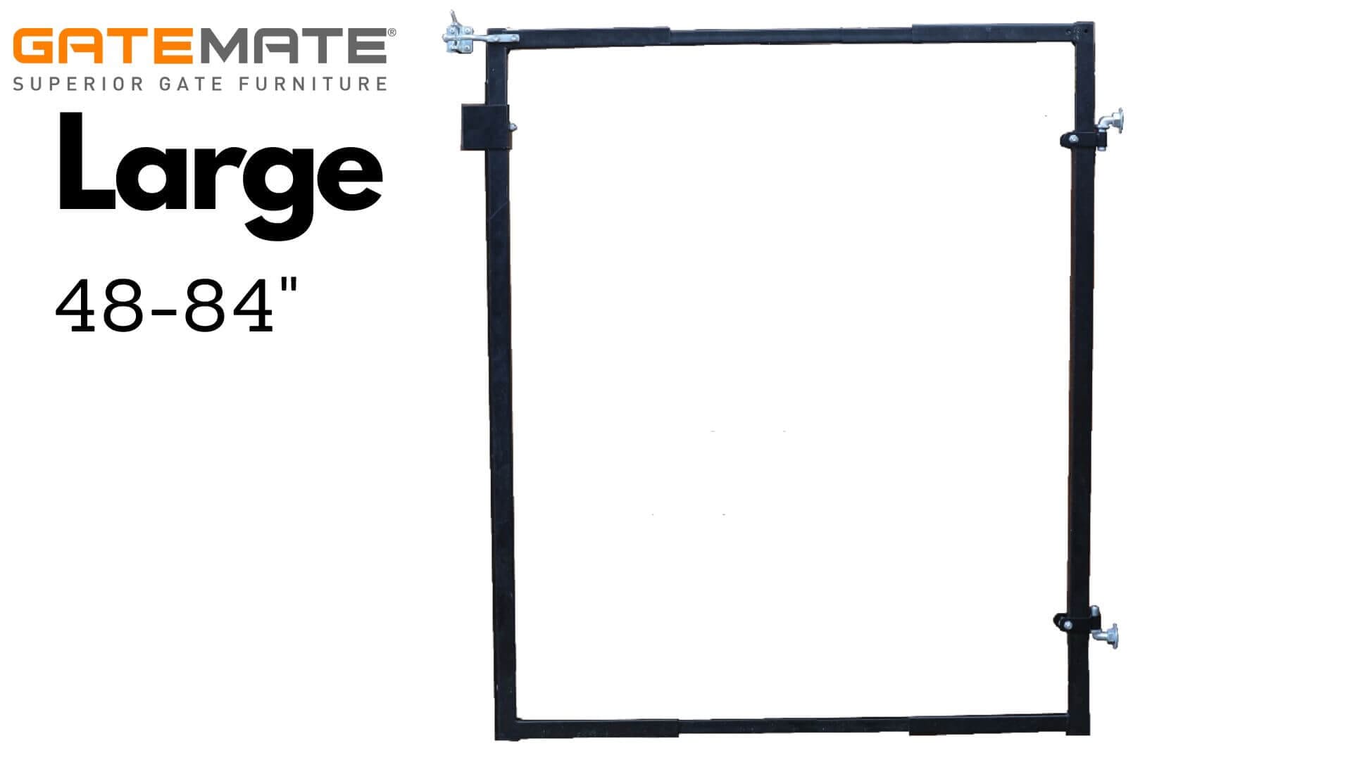GateMate - Adjust-A-Gate Adjustable Gate Frame Kit Parts Frame It All Large (48-84") 