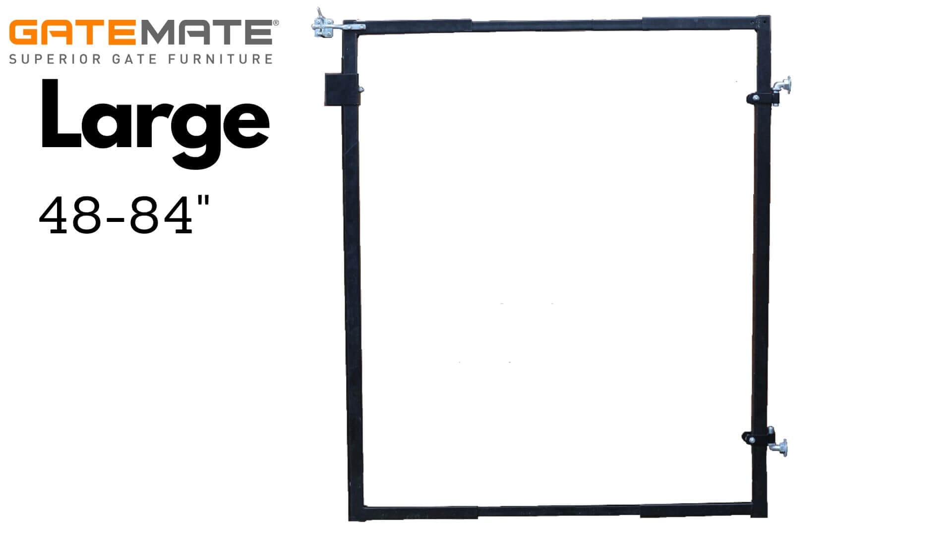 GateMate - Adjust-A-Gate Adjustable Gate Frame Kit Parts Frame It All Large (48-84")