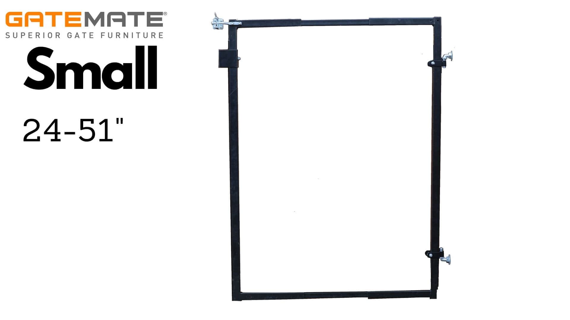 GateMate - Adjust-A-Gate Adjustable Gate Frame Kit Parts Frame It All Small (24-51") 