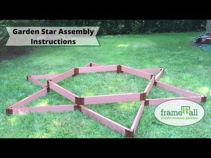 'Garden Star' - 12’ x 12’ x 11” Terrace Garden Raised Bed (Double Tier)