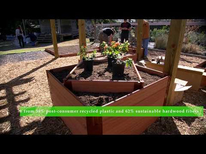 'L-Shaped' 12' x 12' Raised Garden Bed