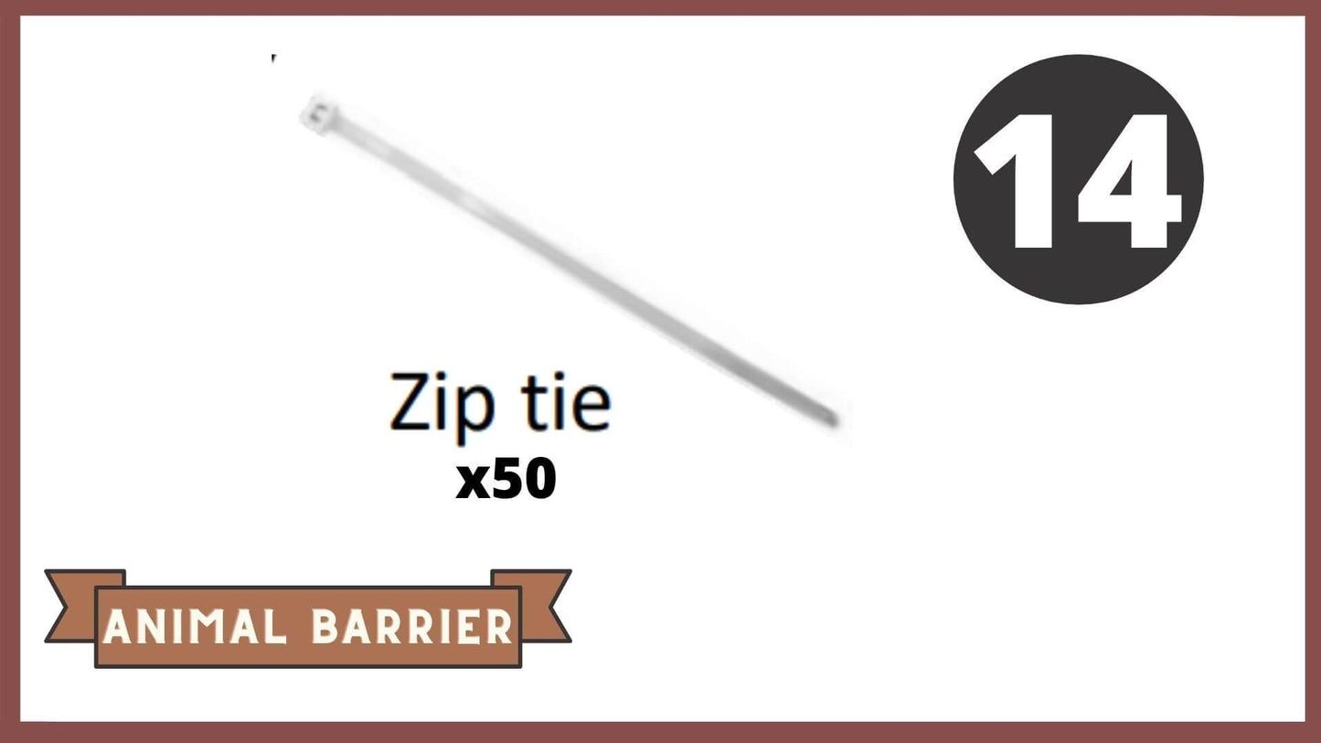 REPLACEMENT PARTS for: Stack & Extend Animal Barrier Kits & Gardens Accessories Frame It All Part #14 - Zip Ties x 50