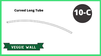 REPLACEMENT PARTS for: Stack & Extend Veggie Wall Straight Kit Accessories Frame It All Part #10-C - Long Curved Tube 