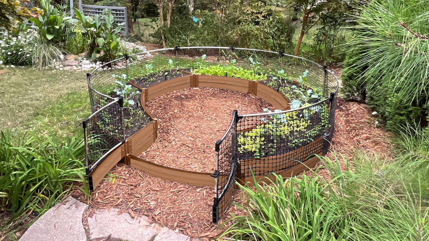 'Roundabout' 10' x 10' Raised Garden Bed Raised Garden Beds Frame It All Classic Sienna 2 Inch None 2 Foot