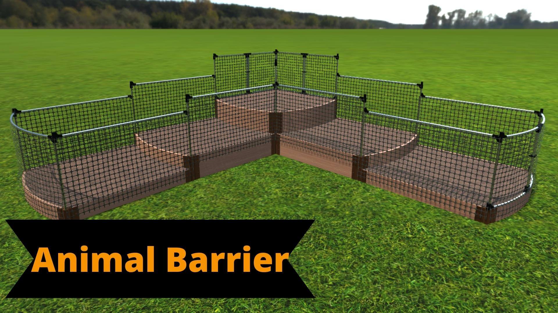 'Split Waterfall' - 12' x 12' x 22" Terrace Garden Raised Bed (Triple Tier) Raised Garden Beds Frame It All
