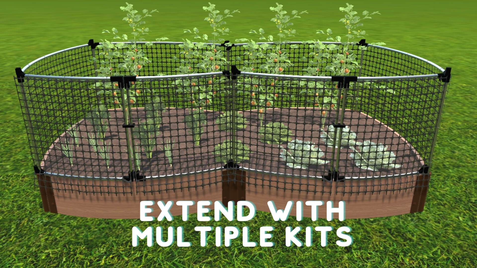 Stack & Extend 'Animal Barrier' with Gate - 4 Foot Wide Curved Panels Accessories Frame It All