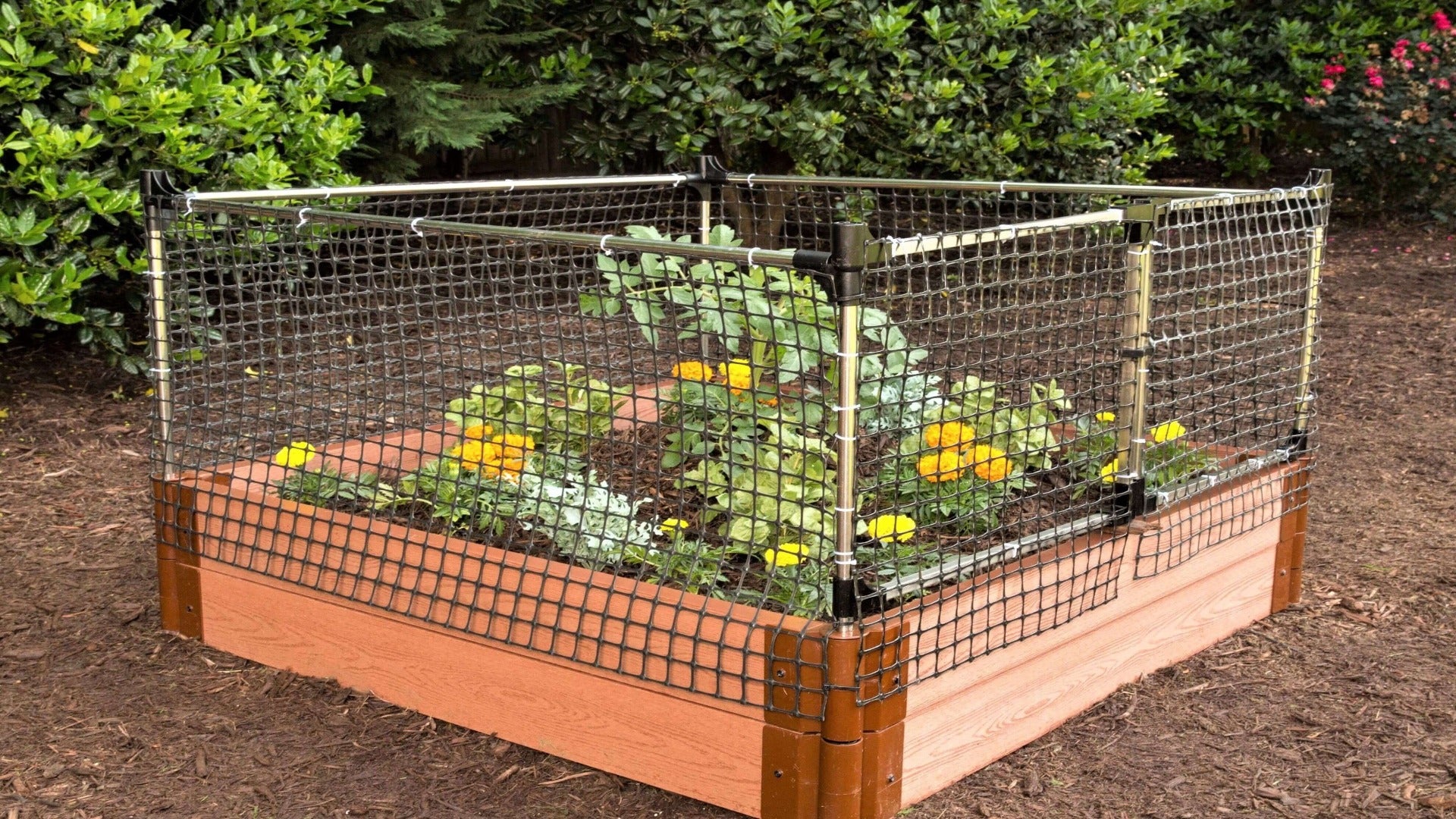 Stack & Extend 'Animal Barrier' with Gate - 4 Foot Wide Straight Panels Accessories Frame It All 