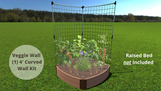 Stack & Extend 'Veggie Wall' - 4 Foot Wide Curved Panels Accessories Frame It All