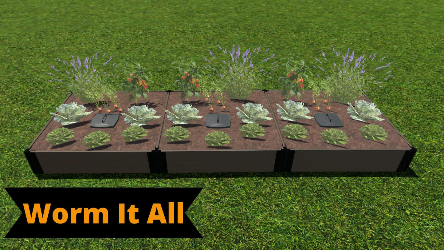 Tool-Free 4' x 12' Raised Garden Bed Raised Garden Beds Frame It All