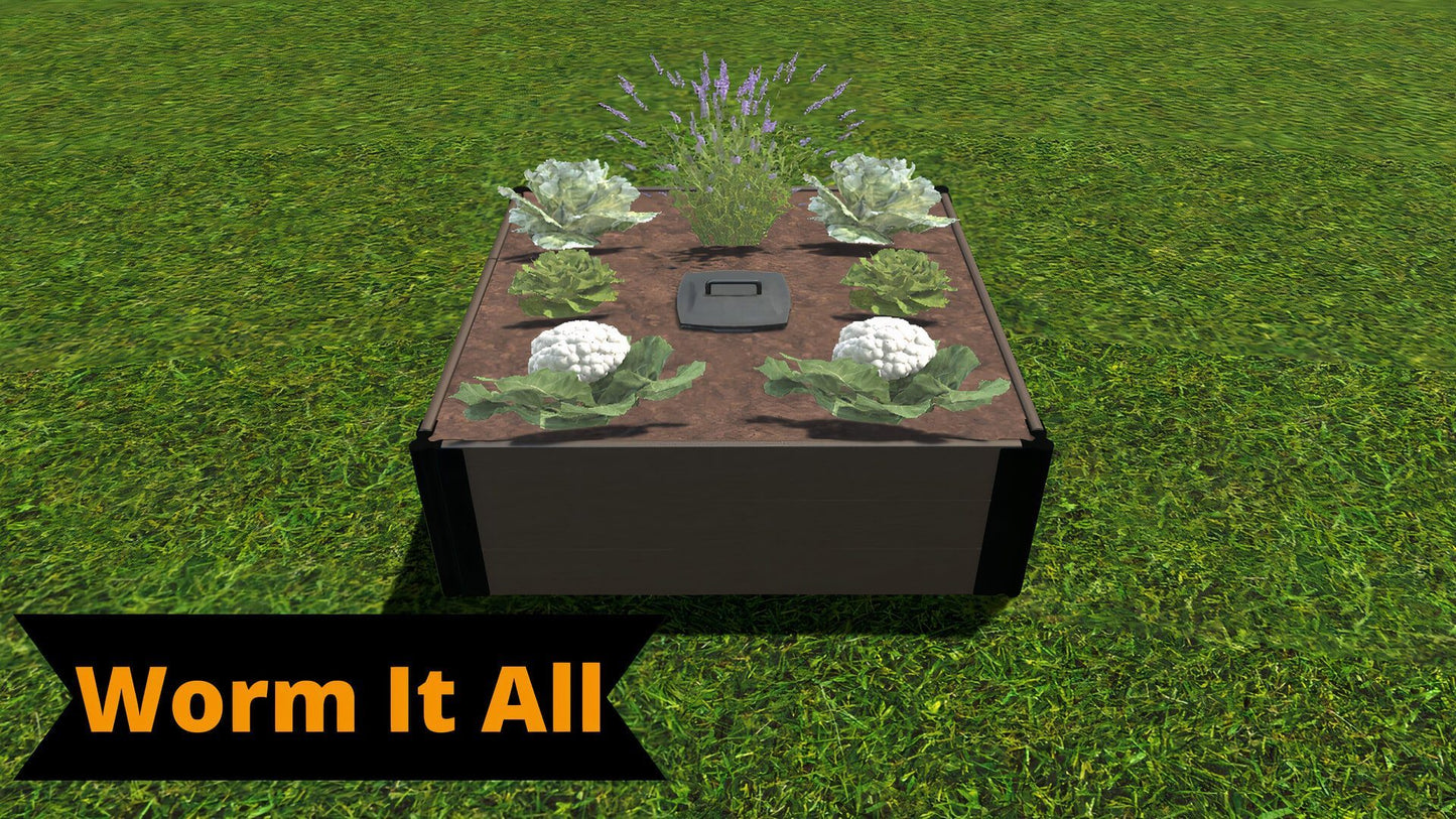 Tool-Free 4' x 4' Raised Garden Bed Raised Garden Beds Frame It All