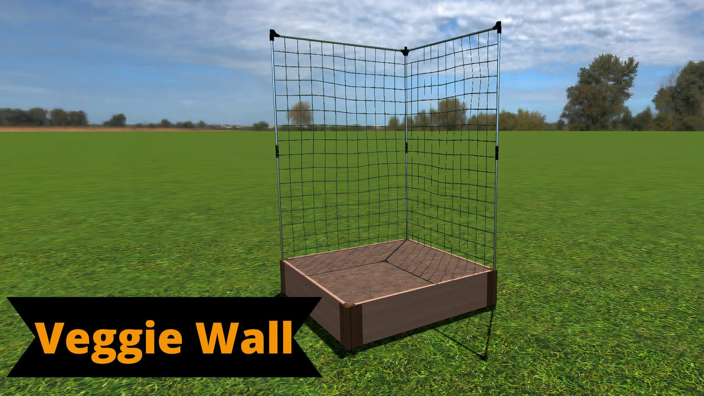 Tool-Free 4' x 4' Raised Garden Bed Raised Garden Beds Frame It All