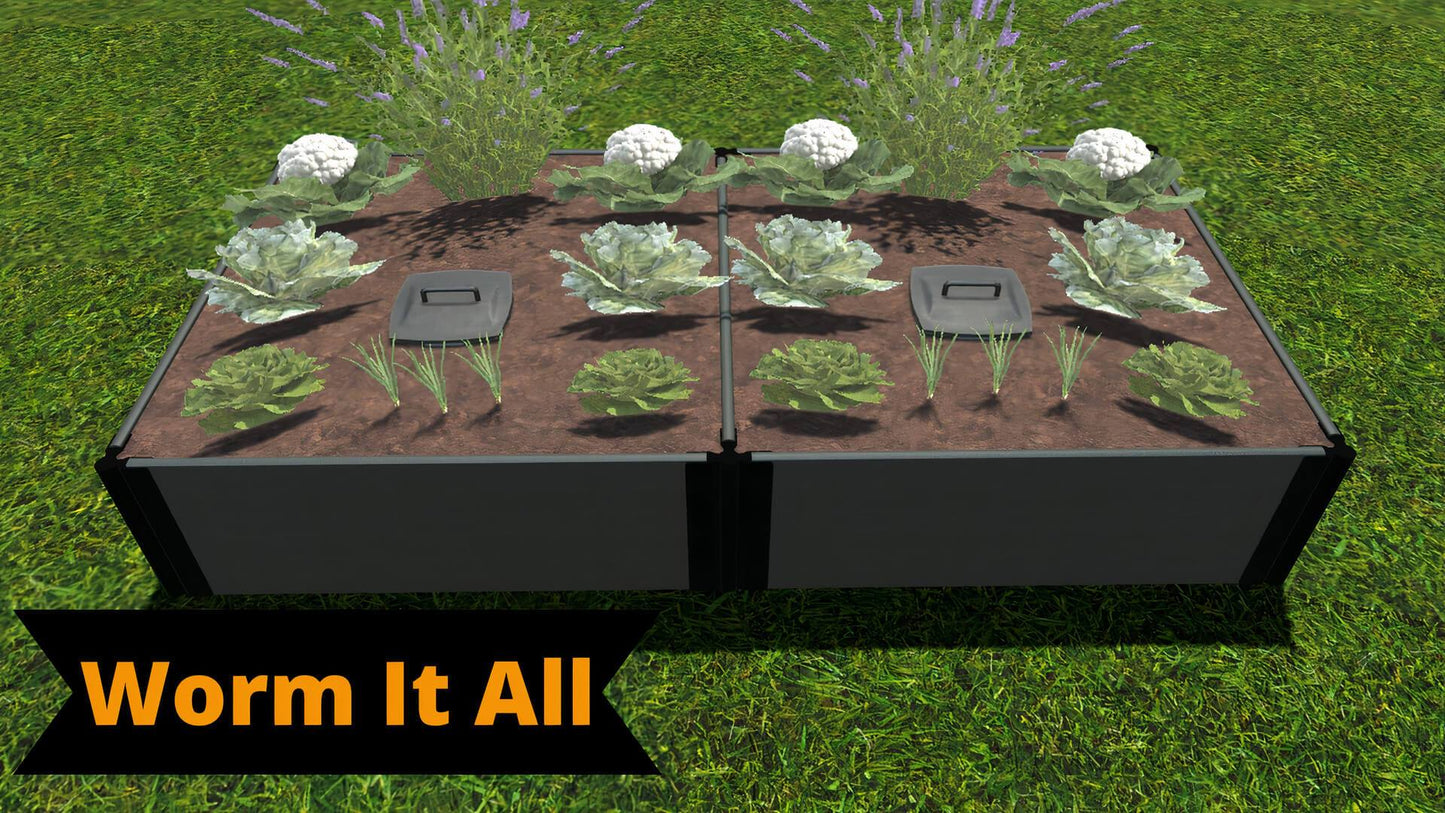 Tool-Free 4' x 8' Raised Garden Bed Raised Garden Beds Frame It All