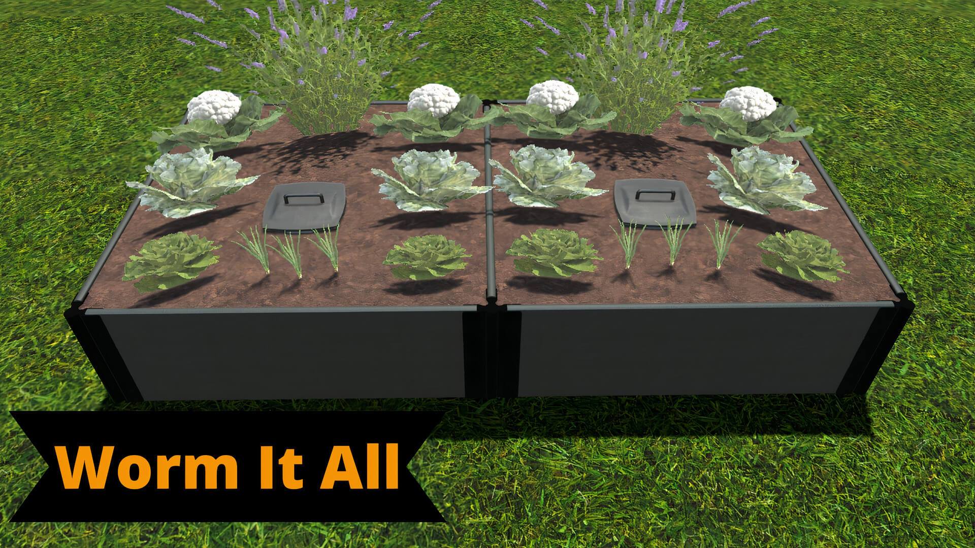 Tool-Free 4' x 8' Raised Garden Bed Raised Garden Beds Frame It All