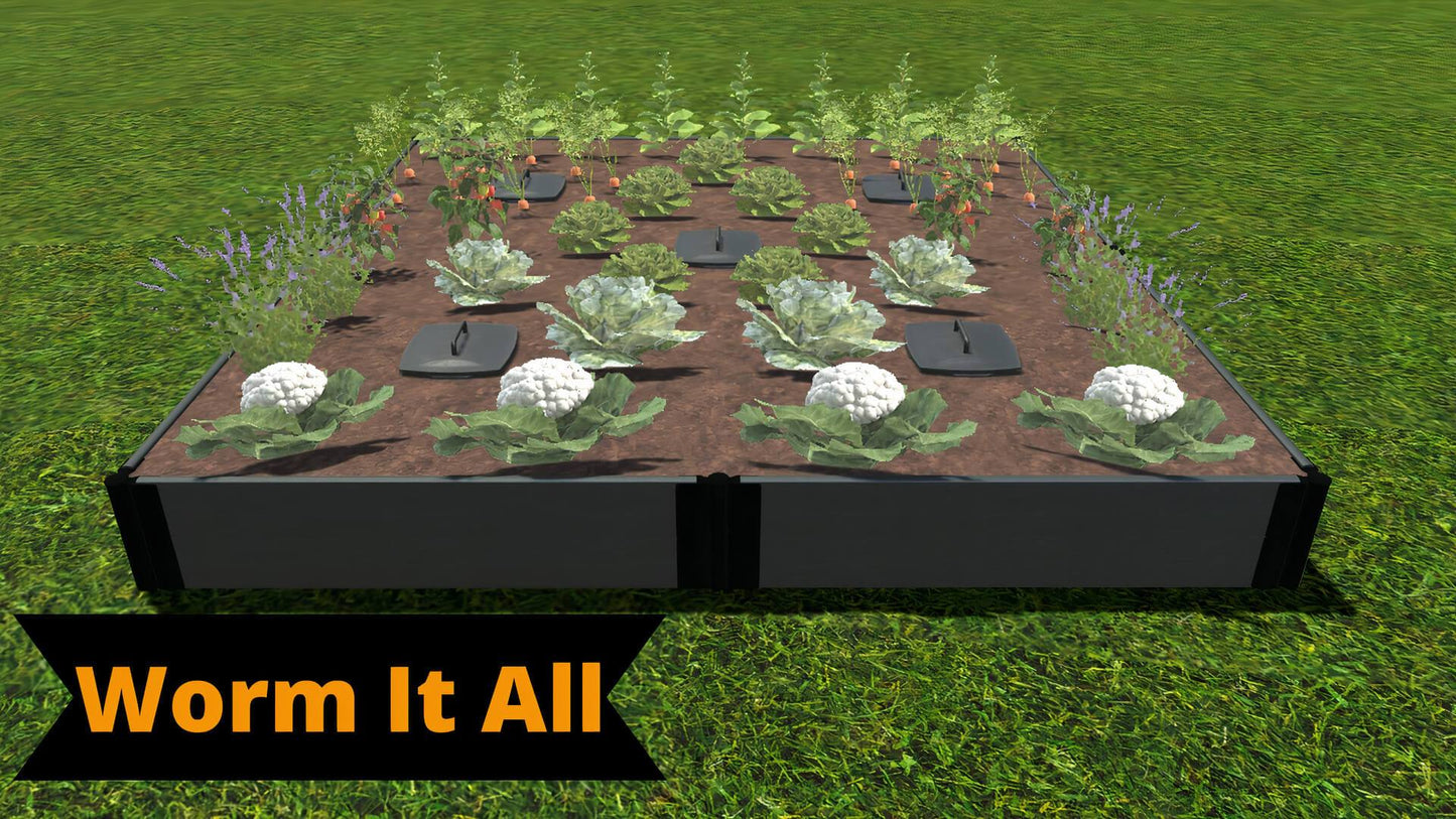 Tool-Free 8' x 8' Raised Garden Bed Raised Garden Beds Frame It All